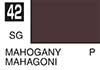 42 Mahogany semigloss, Mr. Color solvent-based paint 10 ml. (Махагон/Красное Дерево полуматовый, краска акриловая на растворителе 10 мл.), подробнее...
