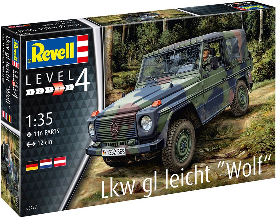 Revell 03277 LKw gl light "WOLF" («Вольф» лёгкий армейский автомобиль на базе Мерседес GL)