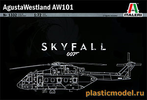Italeri 1332  1:72, AW-101 AgustaWestland "SkyFall 007" (AW-101 Агуста Уэстленд 007: Координаты «Скайфолл»)