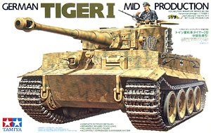 Tamiya 35194  1:35, German Tiger I Mid Production / Panzerkampfwagen VI Tger I Ausführung E Sd.Kfz.181 Mittlere produktion (Немецкий Тяжёлый танк Т-VI «Тигр I», середина производства)