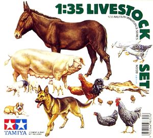 Tamiya 35128  1:35, Livestock (Домашний скот)