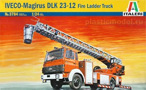 Italeri 3784  1:24, Iveco-Magirus DLK 23-12 Fire Ladder Truck (Ивеко-Магирус DLK 23-12 пожарная лестница-подъёмник)