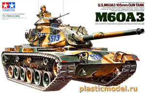 Tamiya 35140  1:35, U.S. M60A3 105mm gun tank (М60А3 со 105-мм пушкой американский танк)